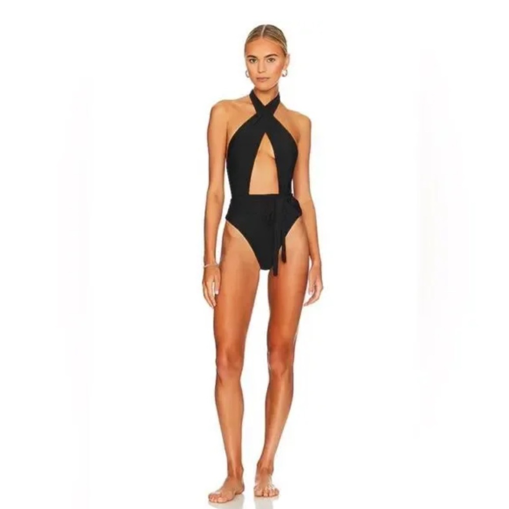 PQ Swim
Alex Halter Plunge One-Piece Swimsuit